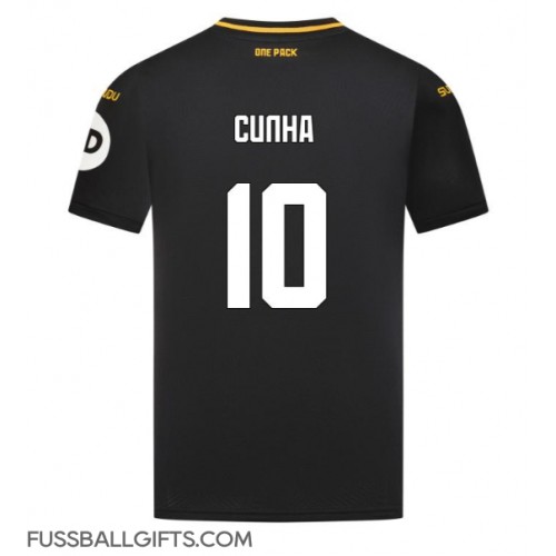 Wolves Matheus Cunha #10 Fußballbekleidung Auswärtstrikot 2024-25 Kurzarm